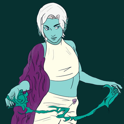 Half Body Flat Color - $40