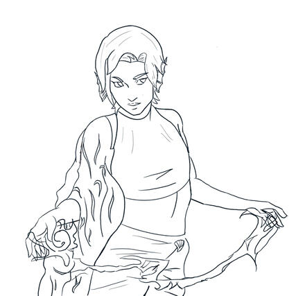 Half Body Sketch - $20
